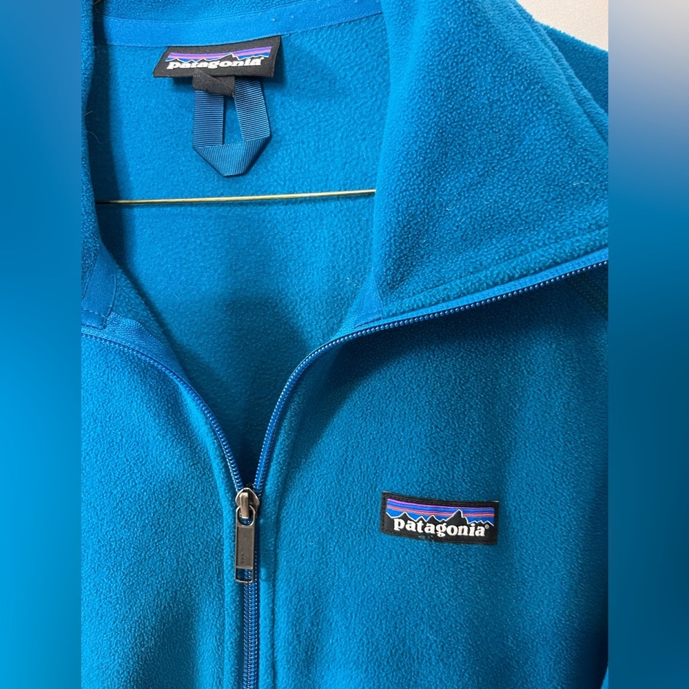 Patagonia aquamarine Blue Fleece Jacket, EUC, Unisex - Picture 2 of 5